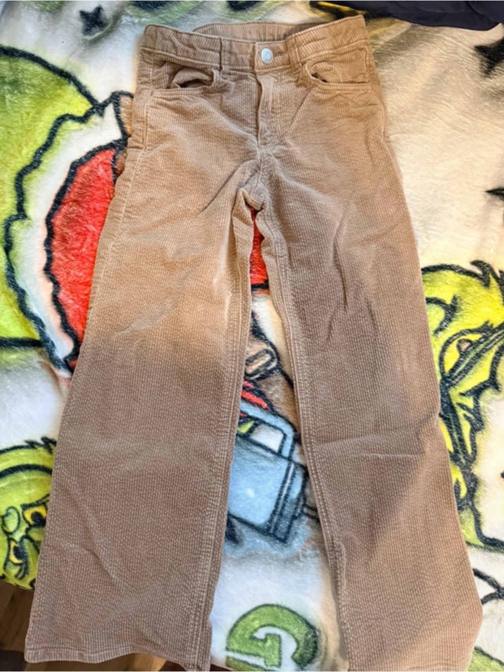 H&M Kids Tan Corduroy Jeans - Wide Leg